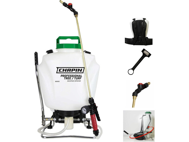 Chapin International Chapin 62000 Tree/Turf Pro Commercial Backpack Sprayer with Control Flow Valve Technology for Fertilizer, Herbicides and...
