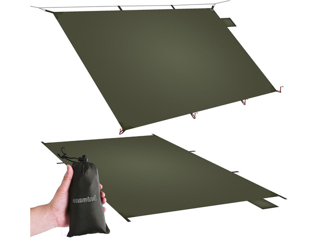Onewind Ultralight Tent Footprint, 4000mm Waterproof Silnylon Groundsheet Lightweight Small Camping Tarp for Backpacking Hiking and Thru-Hiking,...