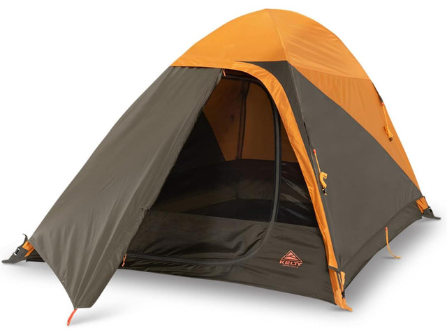 Kelty Grand Mesa 2P or 4P Backpacking Tent 3 Season Camping, Thru Hiking Shelter, Aluminum Pole Frame, Single Door + Vestibule Model