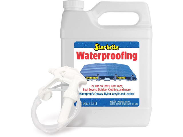 STAR BRITE Waterproofing Spray, Waterproofer + Stain Repellent + UV Protection for Boat Covers, Car Covers, Bimini Tops, Tents, Jackets, Backpacks,...