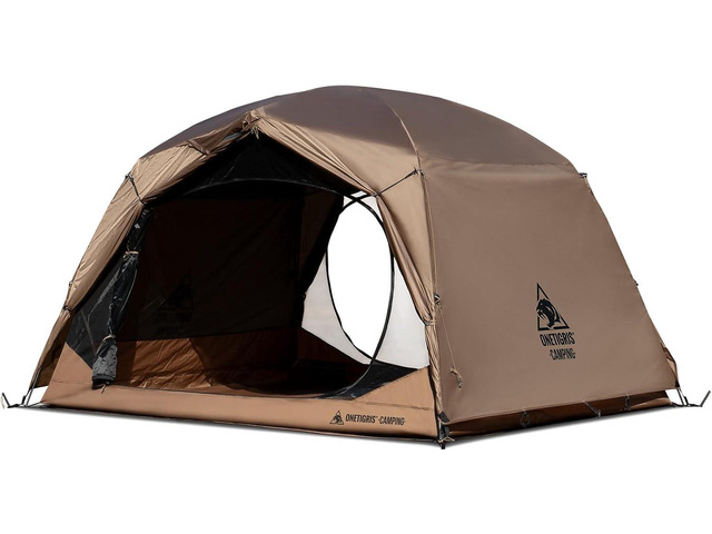 OneTigris JOVIAN 4 Person Camping Tent 3 Season Family Shelter Easy Setup Outdoor Backpacking with 2000mm Outer Rainfly, 5000mm Bottom & Waterproof...