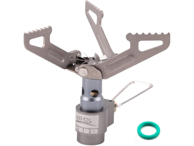 Ultralight Backpacking Stove Portable Pocket Stove Titanium Camping Gas Burner only 26g with 1 Extra Backup O-Ring