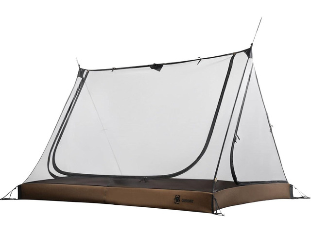 OneTigris 2 Person Mesh Tent, 3 Openings Screen Shelter with Waterproof Bathtub Floor for Outdoors Camping Lightweight Backpacking Thru-Hiking...