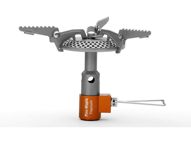 Fire-Maple FMS-116T Portable Stove Ultra Light Titanium Backpacking Stove Sturdy Wide Burner Fits Large Pots, Powerful 2300W Flame, Titanium...