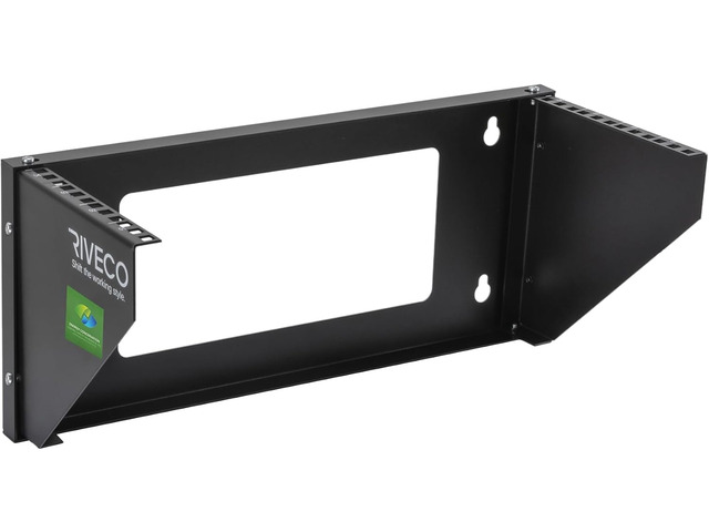 RIVECO 4U Wall Mount Rack for Network. Reinforced Heavy Load 66-99 LBS Small Server Racks Vertical & Horizontal Mounting for 19 inches IT & Studio...