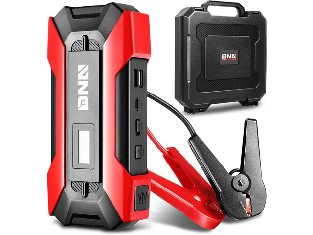 DNA Motoring TOOLS-00214 12V 1500A 15000 mAh Multi-Function Portable Car Battery Jump Starter for Up to 7.0L Gas & 5.5L Diesel Engine, with Carry...