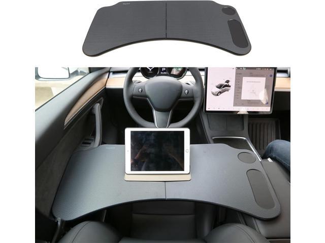 for Tesla Model Y 3 Food Tray Desk for Laptop Foldable Car Table for Eating Travel Multipurpose Tray for Driver Accessories
