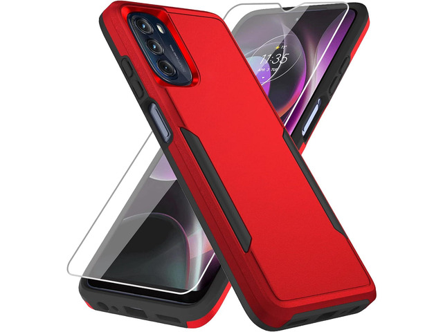 for Moto G 5G 2022 Phone Case, with Screen Protector[Military Grade Drop Tested] Heavy-Duty Tough Rugged Shockproof Protective Case for Motorola G...