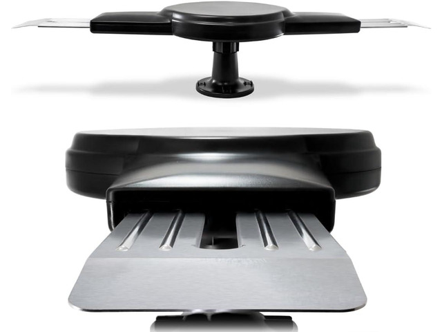 Amplified RV Antenna by Continu. us CA1500 Digital TV 360° Reception, 55 Mile Range, Power Amplified Recreational Vehicle HD Caravan Antenna....