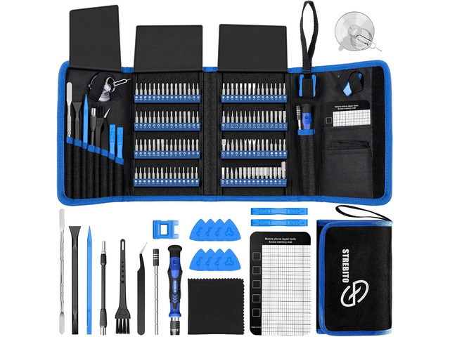 STREBITO Electronics Precision Screwdriver Sets 142-Piece with 120 Bits