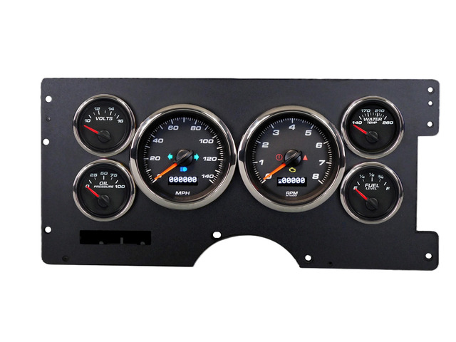 Gauge Kit GM Truck 88-94 Performance II Black