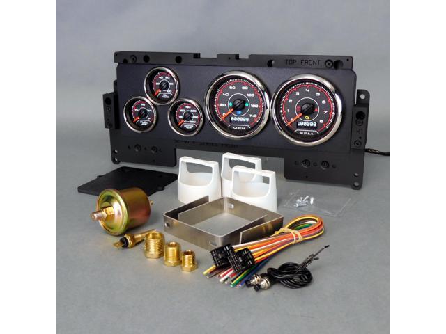 Gauge Kit Ford Truck 92-96 F/S CFR Red