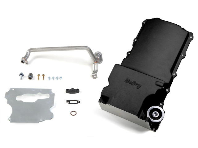 OIL PAN GM LS RETROFIT - BLACK