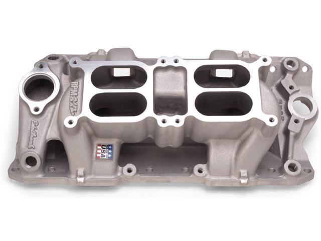 SBC Dual Quad Air Gap Intake Manifold