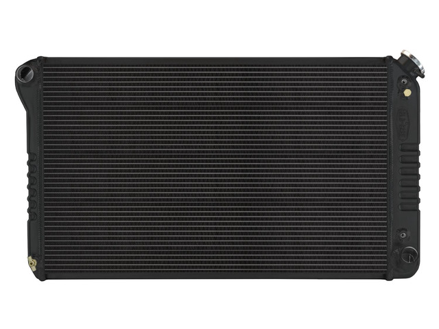 RADIATOR ALUM BLACK 2-ROW XFLO