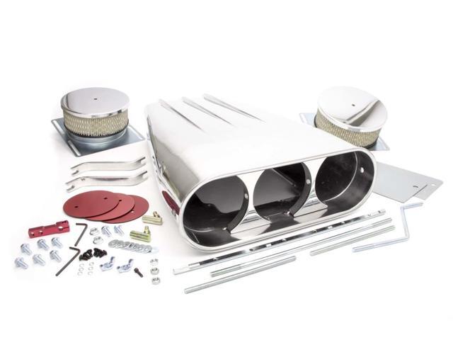 Streetscoop Polished Finned Dual 4 Barrel