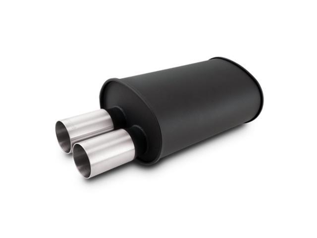 MUFFLER OVAL SS FLAT BLACK