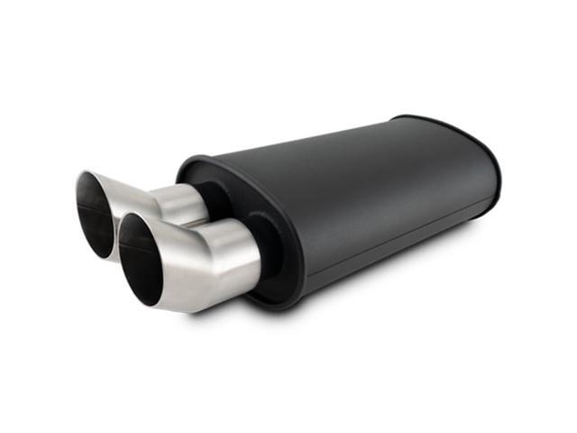 MUFFLER OVAL SS FLAT BLACK 3IN