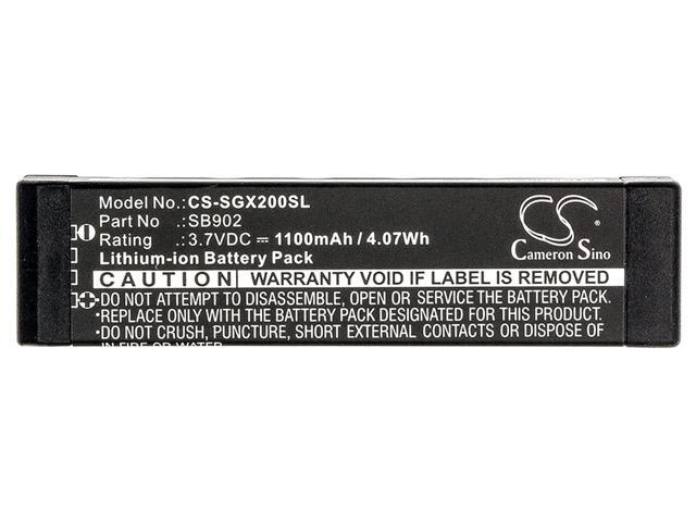 Cameron Sino Battery for SHURE GLX-D Digital Wireless Systems, GLXD1, GLXD2, MXW2 PN:SHURE SB902, SB902A 1100mAh / 4.07Wh