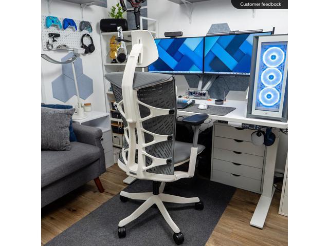 Autonomous ErgoChair Ultra 2 Ergonomic Office Chair High Back Dover Gray - With Headrest