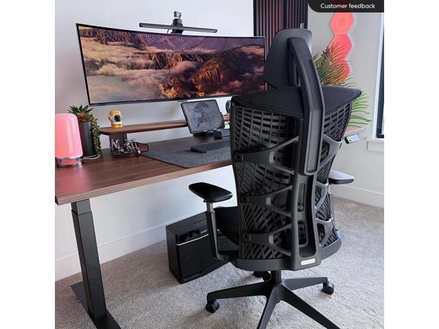 Autonomous ErgoChair Ultra 2 Ergonomic Office Chair High Back Onyx Black - With Headrest