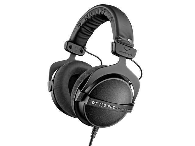 DT 770 Pro Studio Headphones (80 Ohm, Black) Closed Back, Over Ear, Wired Professional Home Recording, Podcast, Monitor, Limited Edition Black...