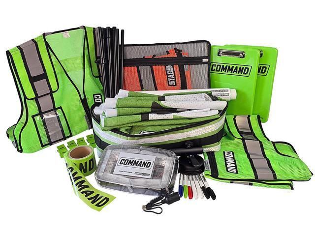 COMMAND GOBAG Incident Command GoBag Complete Kit, Green ICK, Including Command Flag Banner, Strobe & Accessories