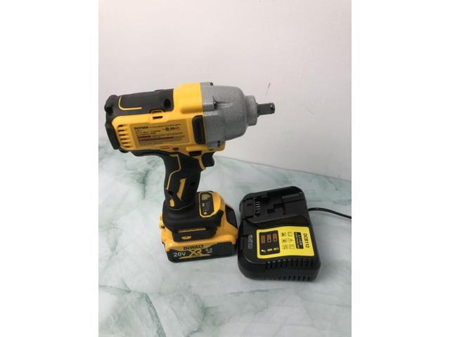 DEWALT DCF900 20V Power Tool Kit 1/2 Inch Brushless Cordless High Torque Impact Wrench (Hog Ring Anvil)- impact wrench & Batteries & Chargers