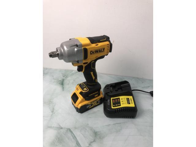 DEWALT DCF900 20V Power Tool Kit 1/2 Inch Brushless Cordless High Torque Impact Wrench (Hog Ring Anvil)- impact wrench & Batteries & Chargers