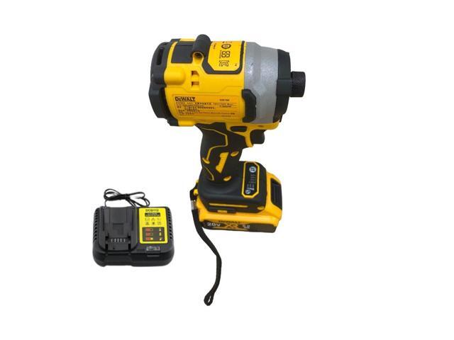 Dewalt DCF850 20V Lithium-Ion High Torque Impact Driver - Original Brushless Electric Screwdriver Tool(Impact Driver+Battery+Charger)