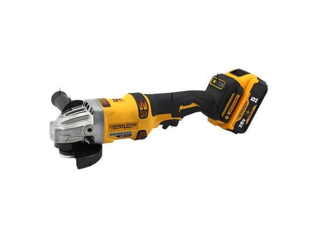 DEWALT DCG414 20V Professional Brushless Cordless Angle Grinder - 125mm, Portable Cutting Machine (Battery & Charger Included)