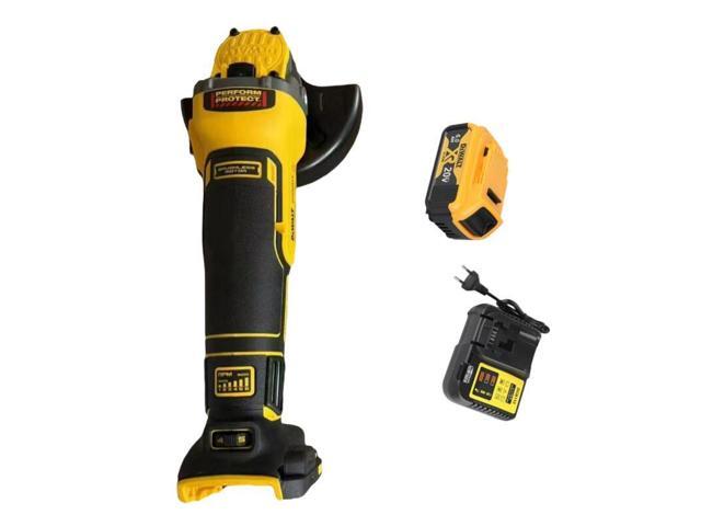 DEWALT DCG409 20-Volt 125mm Brushless Angle Grinder, Slide Switch (Battery & Charger Included)