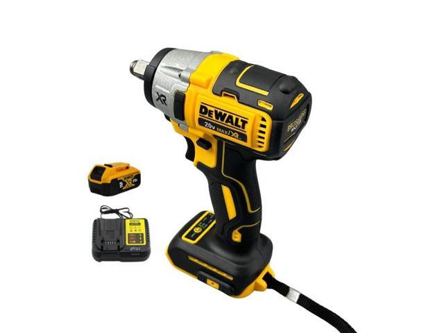 DeWalt DCF880 20V Lithium-Ion Cordless Impact Wrench Brushless, 203Nm, LED Light Ring (Impact wrench + Battery + Charger)