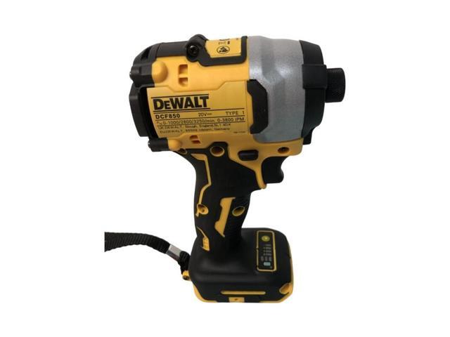 DeWalt DCF850 20V Cordless Brushless Impact Driver - 205Nm High Torque for Heavy-Duty Tasks, Compact Design, High Efficiency Motor, Tool Only (No...