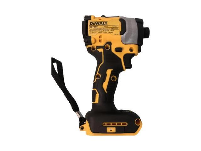 DeWalt DCF850 20V Cordless Brushless Impact Driver - 205Nm High Torque for Heavy-Duty Tasks, Compact Design, High Efficiency Motor, Tool Only (No...