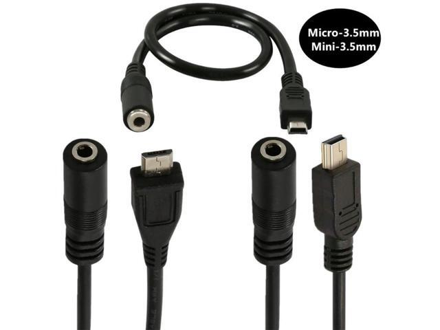 1pc Micro USB Male 5 Pin To 3.5mm Female Jack AUX Audio Sync Headphone Adapter Cable Cord