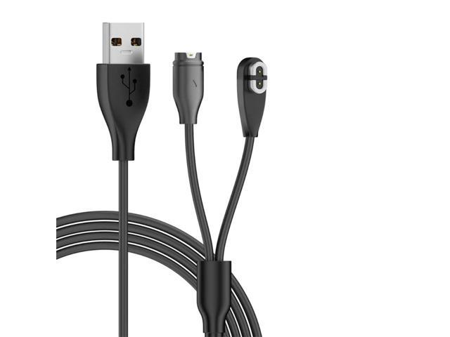 2 in 1 USB Charger Cable For Shokz Bone Conduction Headphone AS800 S810 for Garmin Venu2 VenuSq2 Fenix 5/6/7 Watch Charger Cable