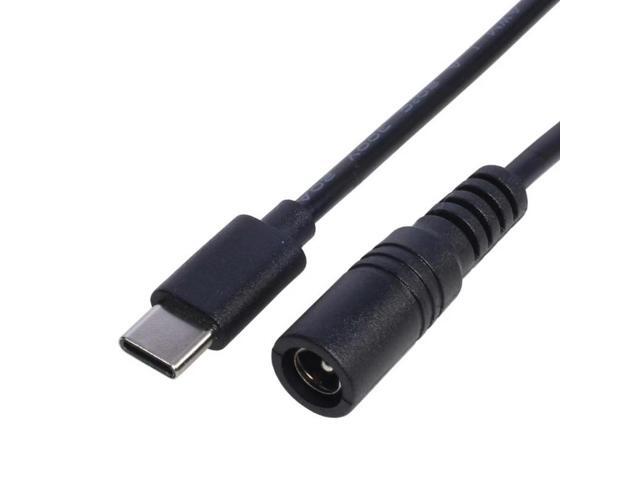 Type-C male to 5.5x2.1 Female Cable 5521 to Type-C Connector Power Supply Cord 5.5x2.1mm Adapter USB Type C Converter