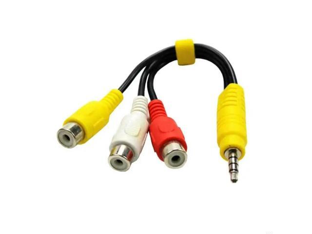 3.5MM To Jack 3 RCA Cable Video Component AV Adapter Cable For TV Laptop DVD Red White And Yellow Female