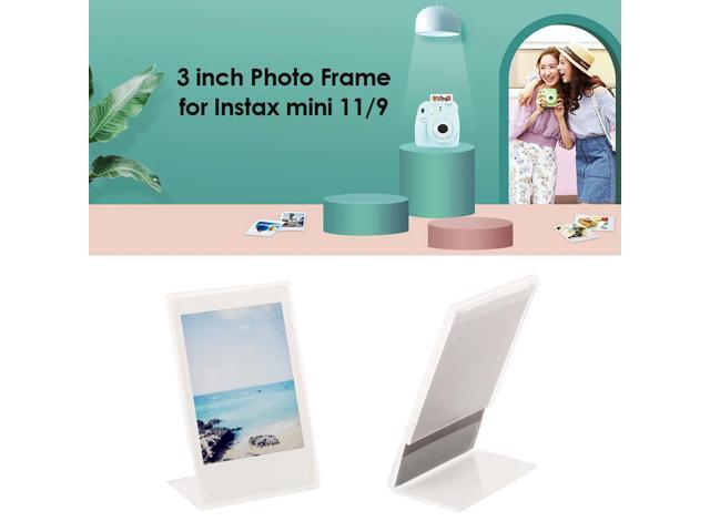 Acrylic Mini Picture Frame Clear Mini Instant Photo Frame Small Picture Holder for Fujifilm Instax Mini 11/9 Instant Camera Film