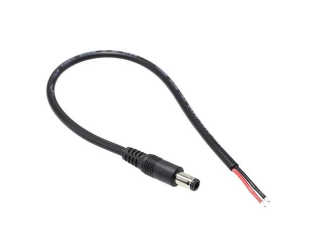 DC Power Supply Cable 6.3x3.0mm to 2 Pin Cable wire Jack Charger charging Cord Extension Connector DIY for Computers Laptop