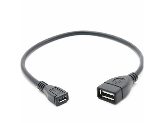 USB 2.0 Female to Micro USB Female Adapter USB 2.0 Charger Cable Data Transfer Converter Adapter USB Extension Cable