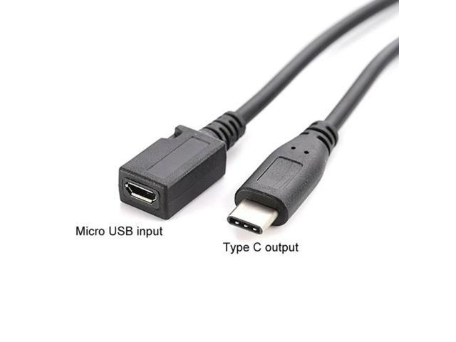 Type C to Micro USB Cable Micro USB Female to USB C Male Adapter Fast Charging Data Cord For Macbook Pro