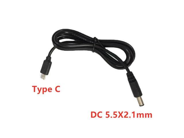 5V USB 3.0 Type C Male to DC 5.5X2.1mm Male Charge Cable Charging Cord Adapter Power supply Cable for Router Laptop Speaker Mode