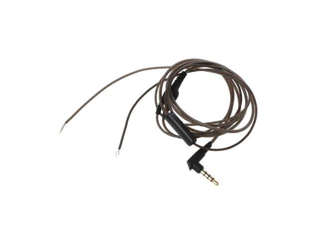 1.2m With Mic DIY Earphone Cable Replacement Cable Wire For Repair Upgrade Headphones Earphone With Mic