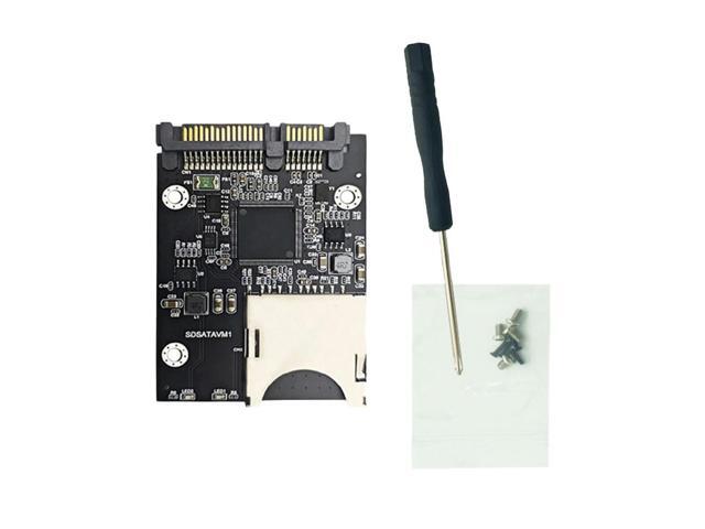 SD To SATA SSD Adapter with Enclosure Case Convertor Adapter Card for 2.5in SATA SSD Accessories