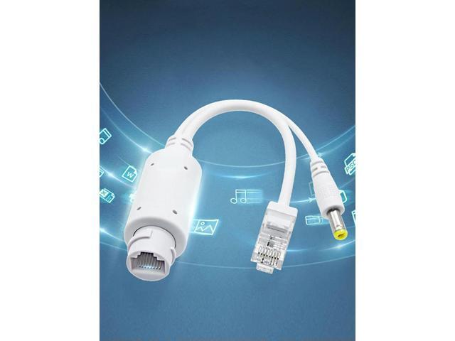 48V To 12V POE Spliter Adapter Waterproof Video And Power Adapter Cable IEEE802.3af/at Compliant Supply Module Injector Extender