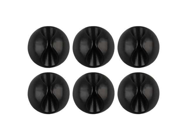 6Pcs Desktop Wire Organizer Wear Resist Silicone Cord Clips Desktop Wire Management Clips for Nightstand Power Cord Mouse Cable