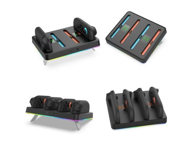 Controller Charger 4 in 1 Magnetic Controller Charger Stand Station with RGB Lights for Nintendo Switch2 Accessories Controller Charger 4 in 1 Magnetic Controller Charger Stand Station with RGB Lights for Nintendo Switch2 Accessories