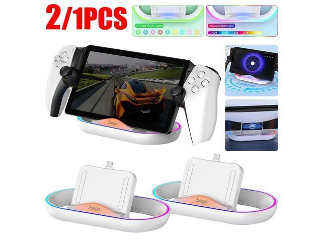 Charging Stand with RGB Lights Portable Charging Dock Station with Charging Cable for Portal Portal Game Console